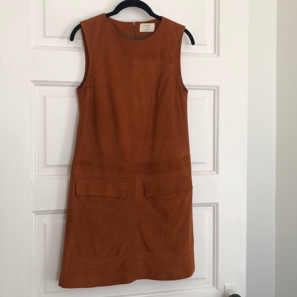 Billy Reid Rust Suede Cameron Dress